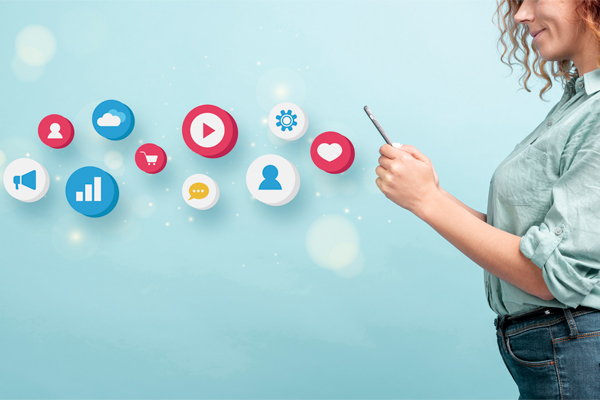 Photo of a business person exploring additional digital marketing services